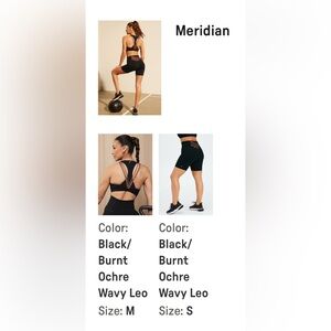 Fabletics Black and Orange Boost Activewear Set